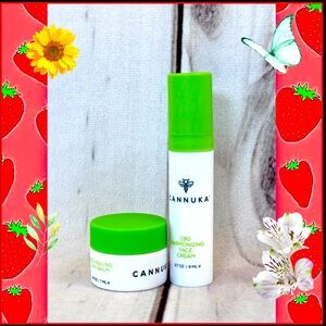 Lot x2 New Cannuka Harmonizing Face Cream & Healing Skin Balm Travel Sizes